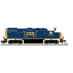 Click here to learn more about the Atlas Model Railroad N GP38-2 w/DCC & Sound, CSX/YN3b #2750.