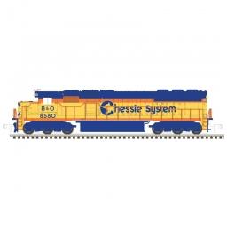 Click here to learn more about the Atlas Model Railroad N SD50 w/DCC & Sound, CHSY/B&O #8591.