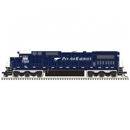 Click here to learn more about the Atlas Model Railroad N Dash 8-40C w/DCC & Sound, Pan Am #7552.
