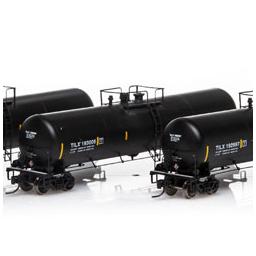 Click here to learn more about the Athearn N 30,000 Gallon Ethanol Tank, TILX/Black #3 (3).
