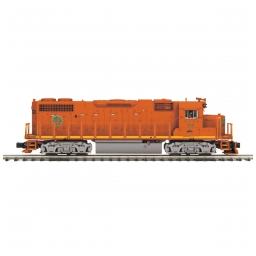 Click here to learn more about the M.T.H. Electric Trains O-27 GP38-2 w/PS3 Hi-Rail, EJ&E #702.