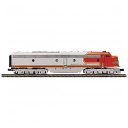 Click here to learn more about the M.T.H. Electric Trains O-27 E8 A w/PS3 Hi-Rail, SF #85.