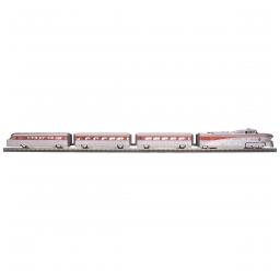 Click here to learn more about the M.T.H. Electric Trains O-27 Aerotrain Passenger Set w/PS3, SF #1001.