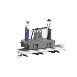 Click here to learn more about the Bachmann Industries O-27 Williams Operating Handcar, Gray.
