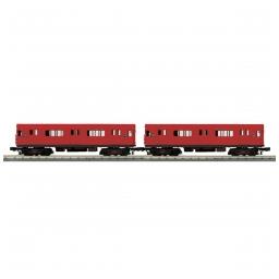 Click here to learn more about the M.T.H. Electric Trains O-27 R-12 w/PS3, MTA/Red #5780 (2).