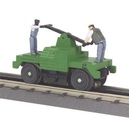 Click here to learn more about the M.T.H. Electric Trains O-27 Operating Hand Car, Green Base.
