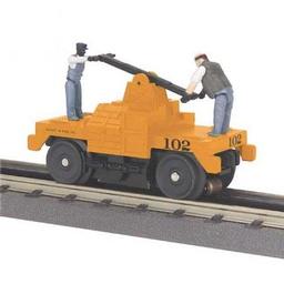 Click here to learn more about the M.T.H. Electric Trains O-27 Operating Hand Car, MOW/Orange.