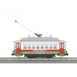 Click here to learn more about the M.T.H. Electric Trains O-27 Bump-n-Go Trolley, Christmas.