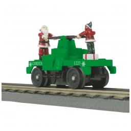 Click here to learn more about the M.T.H. Electric Trains O-27 Operating Hand Car, Christmas.