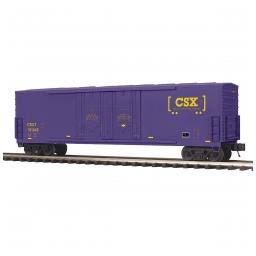 Click here to learn more about the M.T.H. Electric Trains O 50'' Double Door Plug Box, CSX.