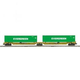 Click here to learn more about the M.T.H. Electric Trains O Spine Car w/2 48'' Containers, TTX #653268 (2).