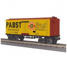 Click here to learn more about the M.T.H. Electric Trains O-27 19th Century Reefer, Pabst #91006.